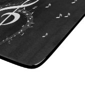 クリマティックGクレフ、 音符記号ミュージックブラック カッティングボード (角)