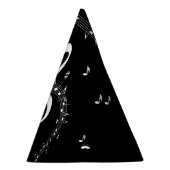 クリマティックGクレフ、 音符記号ミュージックブラック パーティーハット (右)