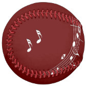 クリマティックGクレフ、 音符記号ミュージックレッド ソフトボール (正面左)