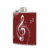 クリマティックGクレフ、 音符記号ミュージックレッド フラスク (左)