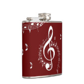クリマティックGクレフ、 音符記号ミュージックレッド フラスク (右)