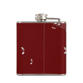 クリマティックGクレフ、 音符記号ミュージックレッド フラスク (裏面)