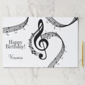 クリマティックGクレフ、 音符記号紙ランチョンマット ペーパーパッド (インサイチュ)