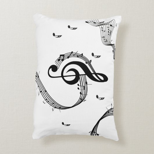 クリマティックGクレフ、 音符記号音楽 アクセントクッション (裏面(縦))