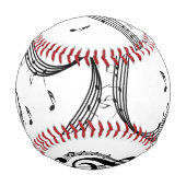 クリマティックGクレフ、 音符記号音楽 野球ボール (正面)