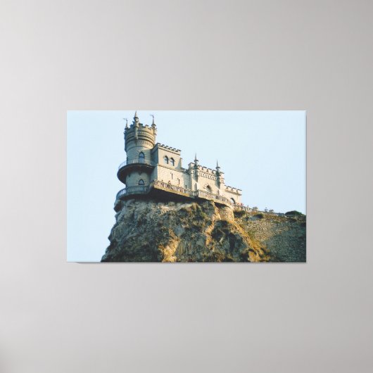 クリミアのキャッスルスワローズの巣 キャンバスプリント (正面)