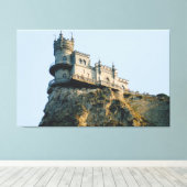 クリミアのキャッスルスワローズの巣 キャンバスプリント (インサイチュ (ウッドフロア))