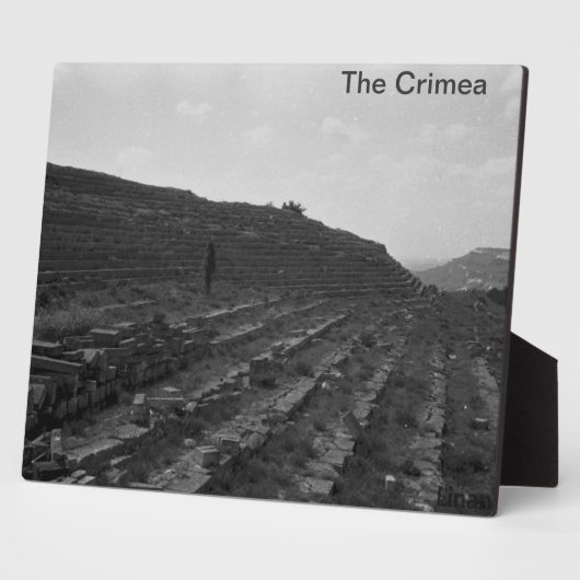 クリミアの円形劇場の石灰石採石場 フォトプラーク (側面)