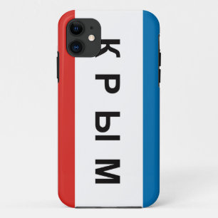 クリミアの地域の旗のシリル字母の国の文字の名前 iPhone 11 ケース