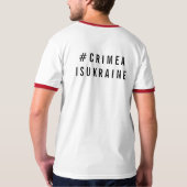 クリミアはウクライナです! Tシャツ (裏面フル)