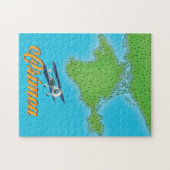 クリミアヴィンテージスタイル旅行ポスターマップ ジグソーパズル (横)