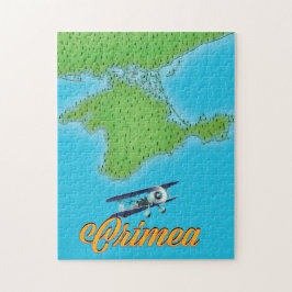 クリミアヴィンテージスタイル旅行ポスターマップ ジグソーパズル