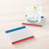 クリミア国旗 ガラスコースター (アングル)