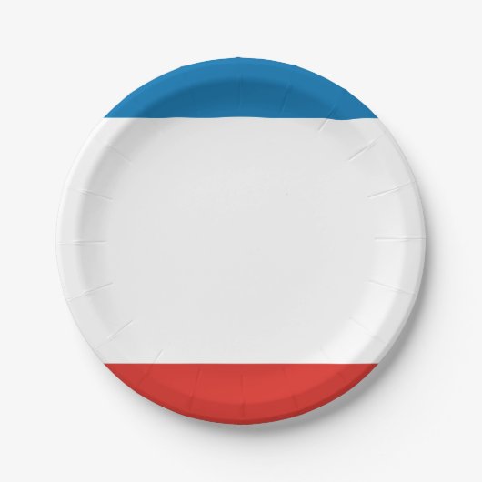 クリミア国旗 ペーパープレート (正面)