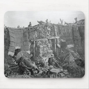 クリミア戦争、c.1855の間の2砲台 マウスパッド