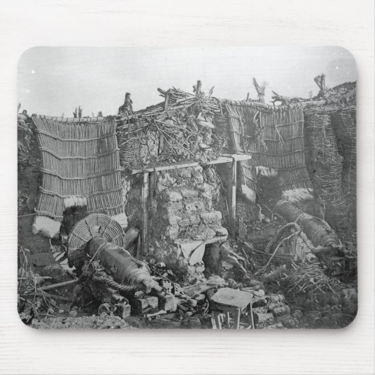 クリミア戦争、c.1855の間の2砲台 マウスパッド (正面)