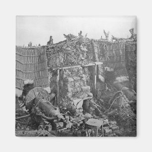 クリミア戦争、c.1855の間の2砲台 マグネット