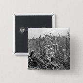 クリミア戦争、c.1855の間の2砲台 缶バッジ (正面&裏面)