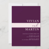 クリミエレガントン王室ののオールインワンQR 招待状 (正面)