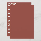 クリミニマルット結婚式招待状カード 招待状 (正面/裏面)