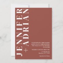 クリミニマルット結婚式招待状カード