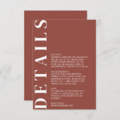 クリミニマルット結婚詳細エンクロージャカード エンクロージャーカード (正面/裏面)