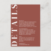 クリミニマルット結婚詳細エンクロージャカード