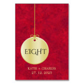 クリムエレガントゾン金ゴールドラグジュアリー王室の テーブルナンバー (裏面)