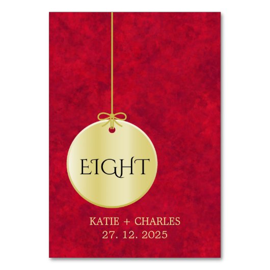 クリムエレガントゾン金ゴールドラグジュアリー王室の テーブルナンバー (正面)