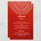 クリムエレガントムペイズリーインディアンヒンズ結婚ー教徒 (正面/裏面)