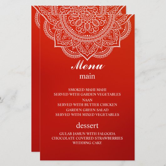 クリムエレガントムペイズリーインディアンヒンズ結婚ー教徒 (正面/裏面)