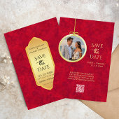 クリムエレガント金ゴールドラグジュア王室のリー 招待状