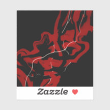 クリムソン アブストラクト レッド ブラック ホワイト フルイド アート