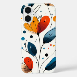 クリムゾンつる植物 iPhone 16ケース