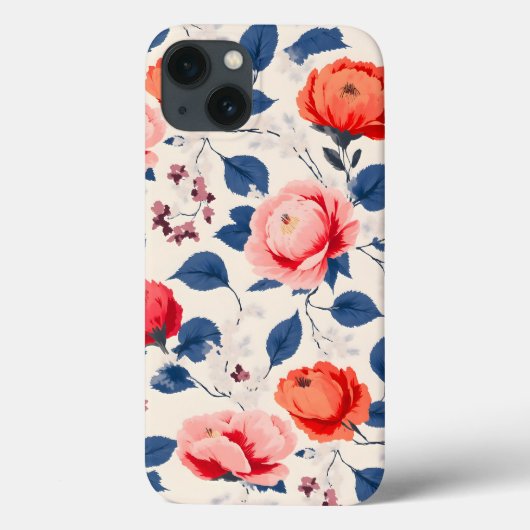 クリムゾンとサンゴの花 Case-Mate iPhoneケース (裏面)