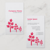 クリムゾンの木（縦） 3 名刺 (正面/裏面)