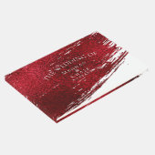 クリムゾンはっきりしたブラシストローク ゲストブック (コーナー)