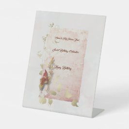 クリムゾンウィスパーズ誕生日パーティーのペデスタルのサイン 台座サイン