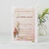 クリムゾンウィスパーズ40歳の誕生日の招待状 招待状 (スタンド正面)