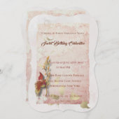 クリムゾンウィスパーズ40歳の誕生日の招待状 招待状 (正面/裏面)