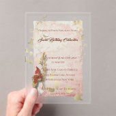 クリムゾンウィスパーズ40歳の誕生日アクリル招待 アクリル招待状 (インサイチュ (ポータブル))