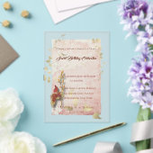 クリムゾンウィスパーズ40歳の誕生日アクリル招待 アクリル招待状 (インサイチュ (ウェディング))