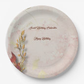 クリムゾンウィスパーズ40th誕生日紙プレート ペーパープレート (正面)