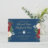 クリムゾンウォーターカラー牡丹フローラ 招待状 (スタンド正面)