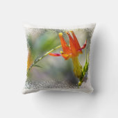 クリムゾンオダマキ（植物）ホワイトエッジ クッション (裏面)