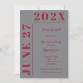 クリムゾンオングレー卒業パーティー 招待状 (正面)