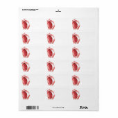 クリムゾンカニをテーマにしたアド空白のレス ラベル (フルシート)