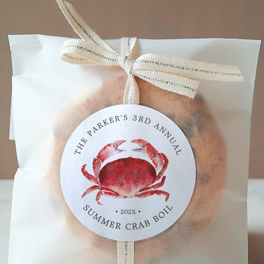 クリムゾンカニ |カニ煮沸イベント ラウンドシール