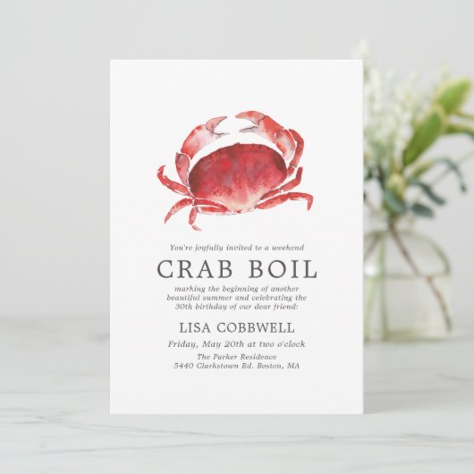 クリムゾンカニ | 30回目を迎えるカニ煮沸ストライプ器 招待状 (スタンド正面)
