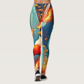 クリムゾンキツネシーンデザイン レギンス (裏面)